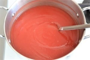 preparazione del gelo di melone