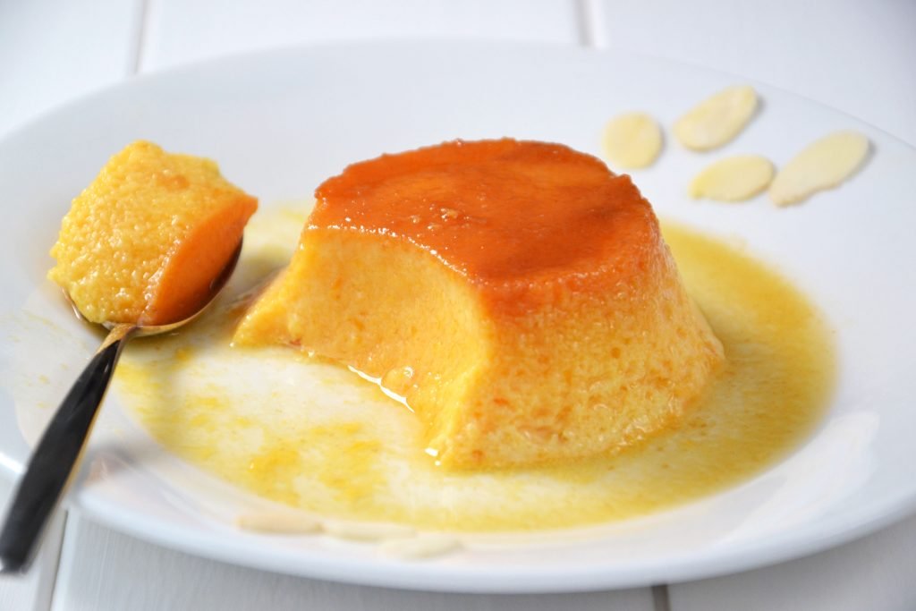 creme caramel alla zucca presentazione