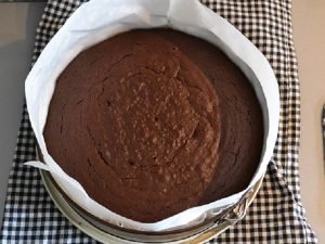 torta mississippi mud cake appena sfornata