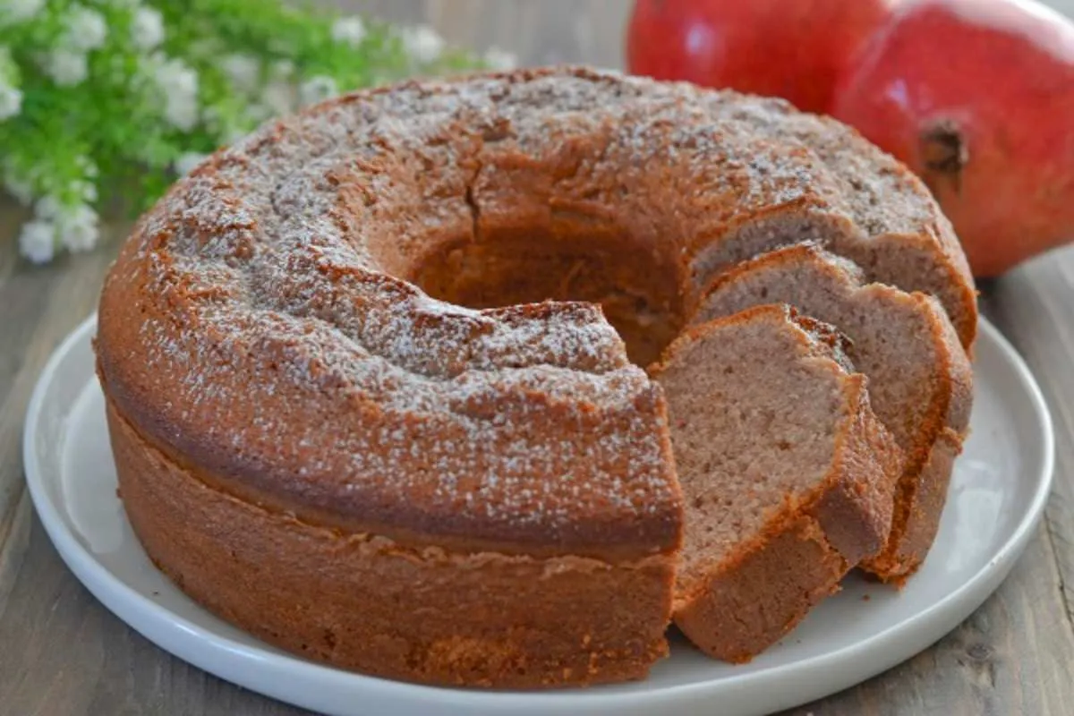 ciambella alla melagrana soffice