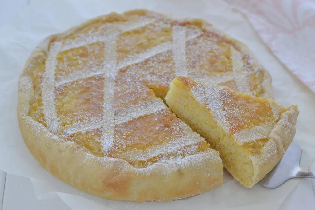 pastiera di riso con crema