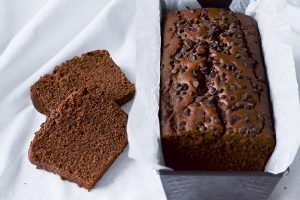 plumcake al cioccolato fondente nello stampo