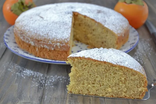 torta di cachi soffice