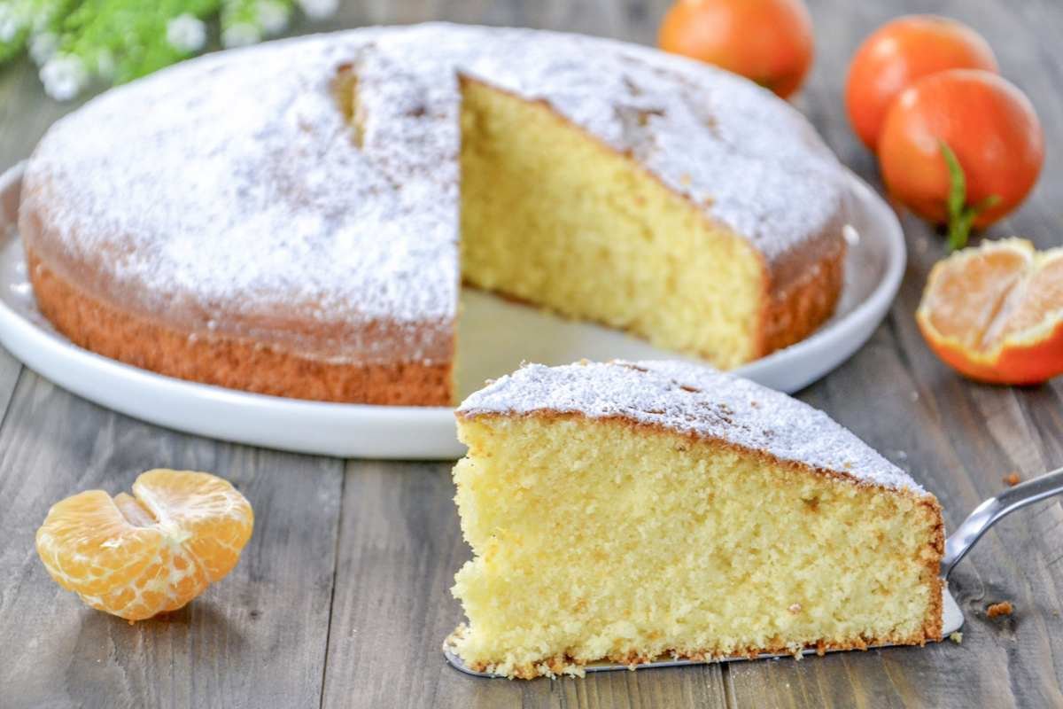 fetta di torta di clementine