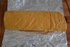 tronchetto di natale tagliato