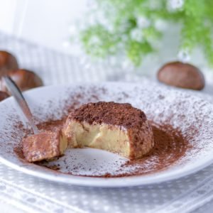 budino di castagne con cacao amaro