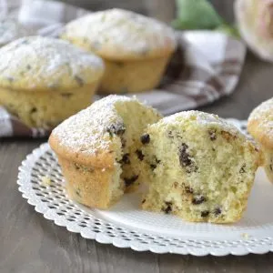 muffin con gocce di cioccolato