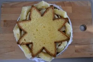 zuccotto di pandoro preparato