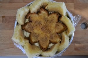 preparazione dello zuccotto di pandoro