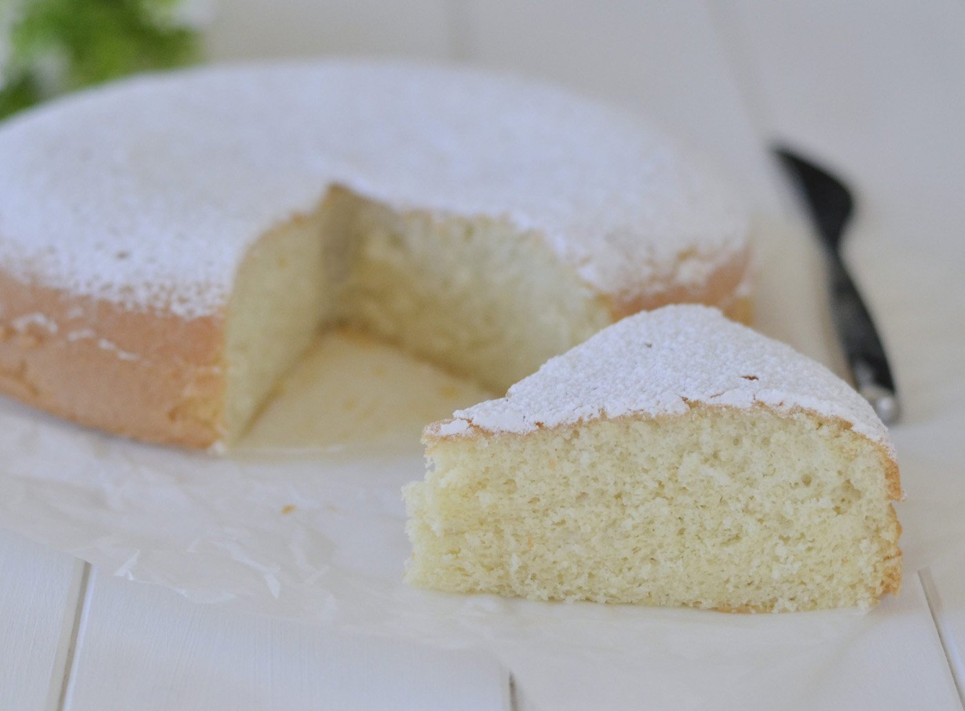 fetta di torta di albumi