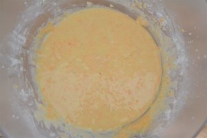 impasto dei muffin alle carote