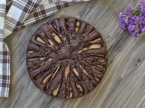 torta pere e cioccolato sfornata soffice