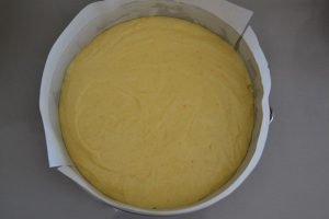 torta rovesciata all'arancia da infornare