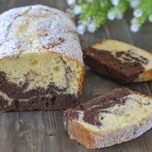 fette di plumcake marmorizzato