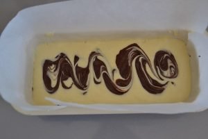 plumcake marmorizzato nello stampo