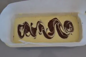 plumcake marmorizzato nello stampo