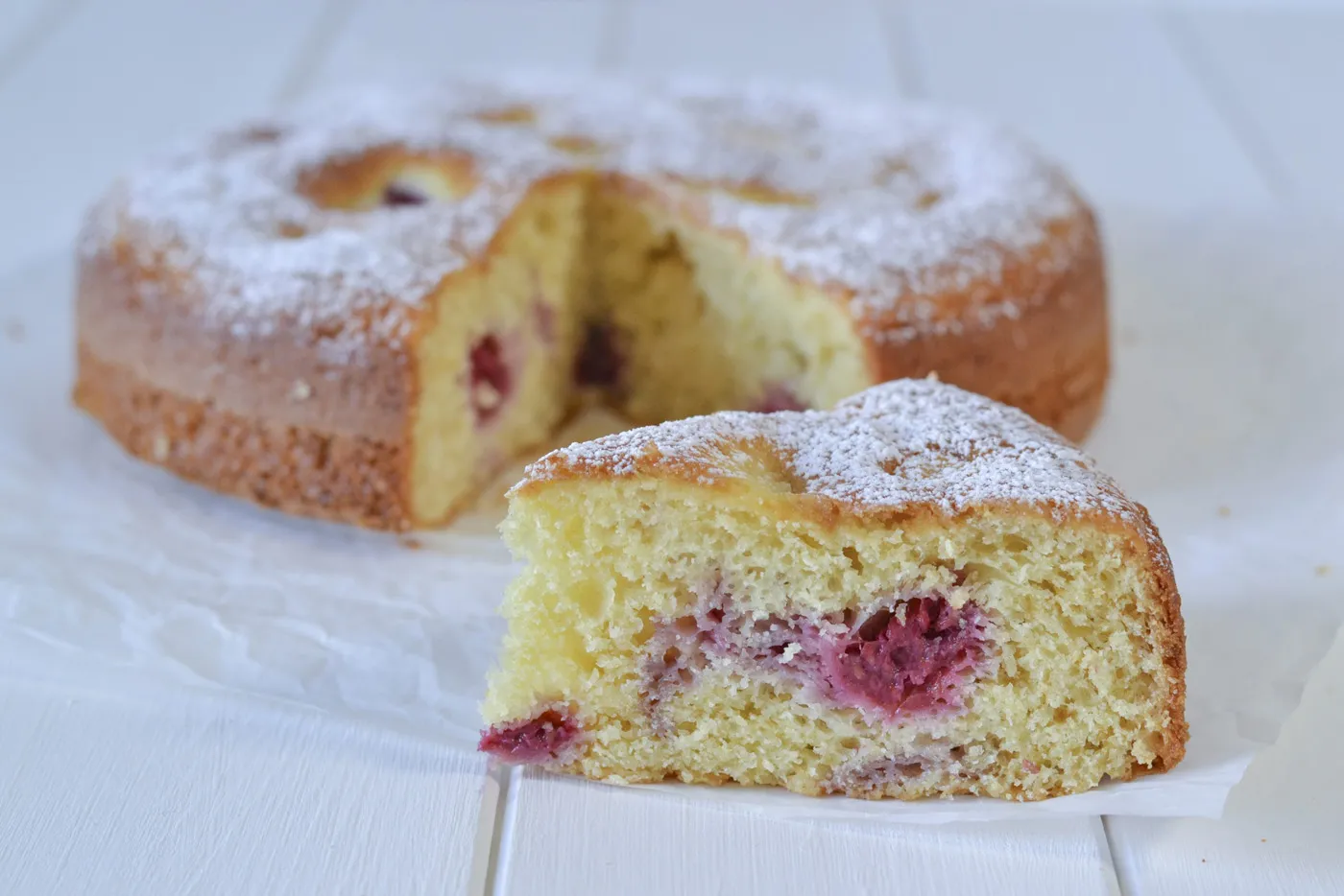 torta ai lamponi