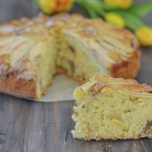 torta mele e noci soffice