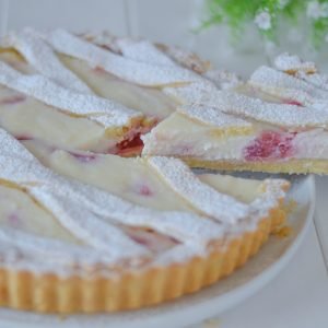 crostata ricotta e fragole fresche