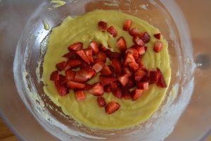 fragole per muffin alle fragole