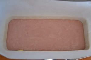 composizione del plumcake alle fragole