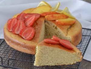 fetta di torta con stevia