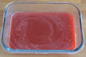 granita di fragole da congelare
