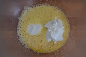 preparazione della torta con stevia