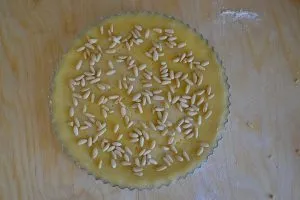 torta della nonna da infornare
