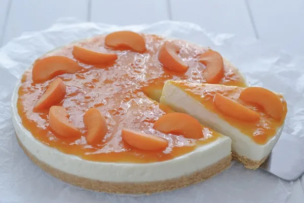 cheesecake alle albicocche con ricotta