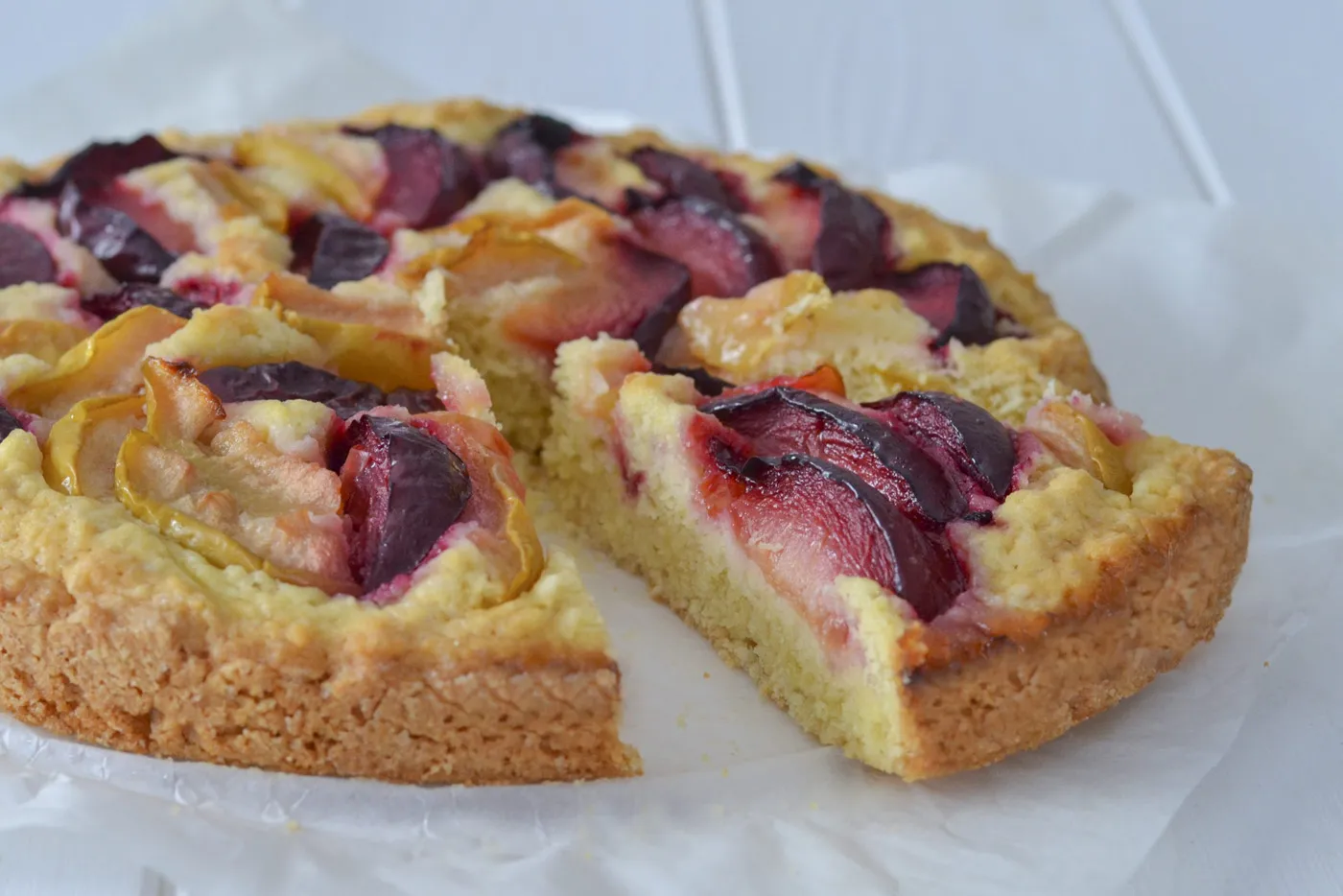 crostata morbida di susine