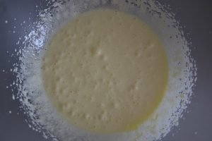 impasto del plumcake al cacao