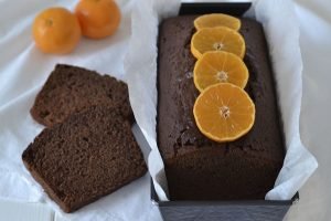 plumcake al cacao e clementine soffice