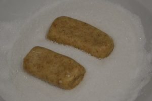 biscotti con farina integrale nello zucchero