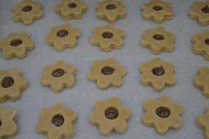 biscotti integrali con crema alle nocciole da infornare