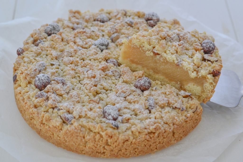 sbriciolata con crema all'uva