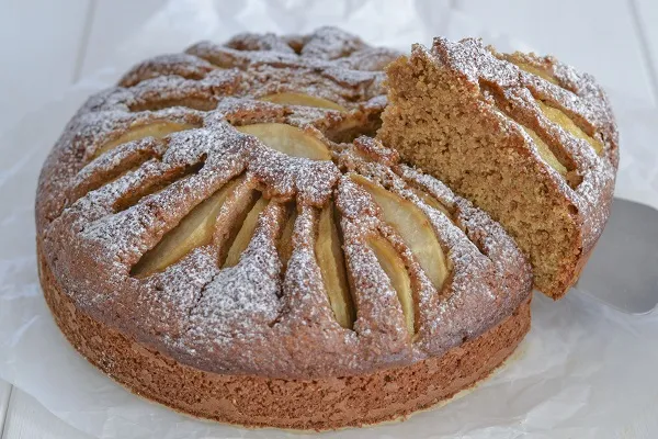 torta di pere con farina integrale