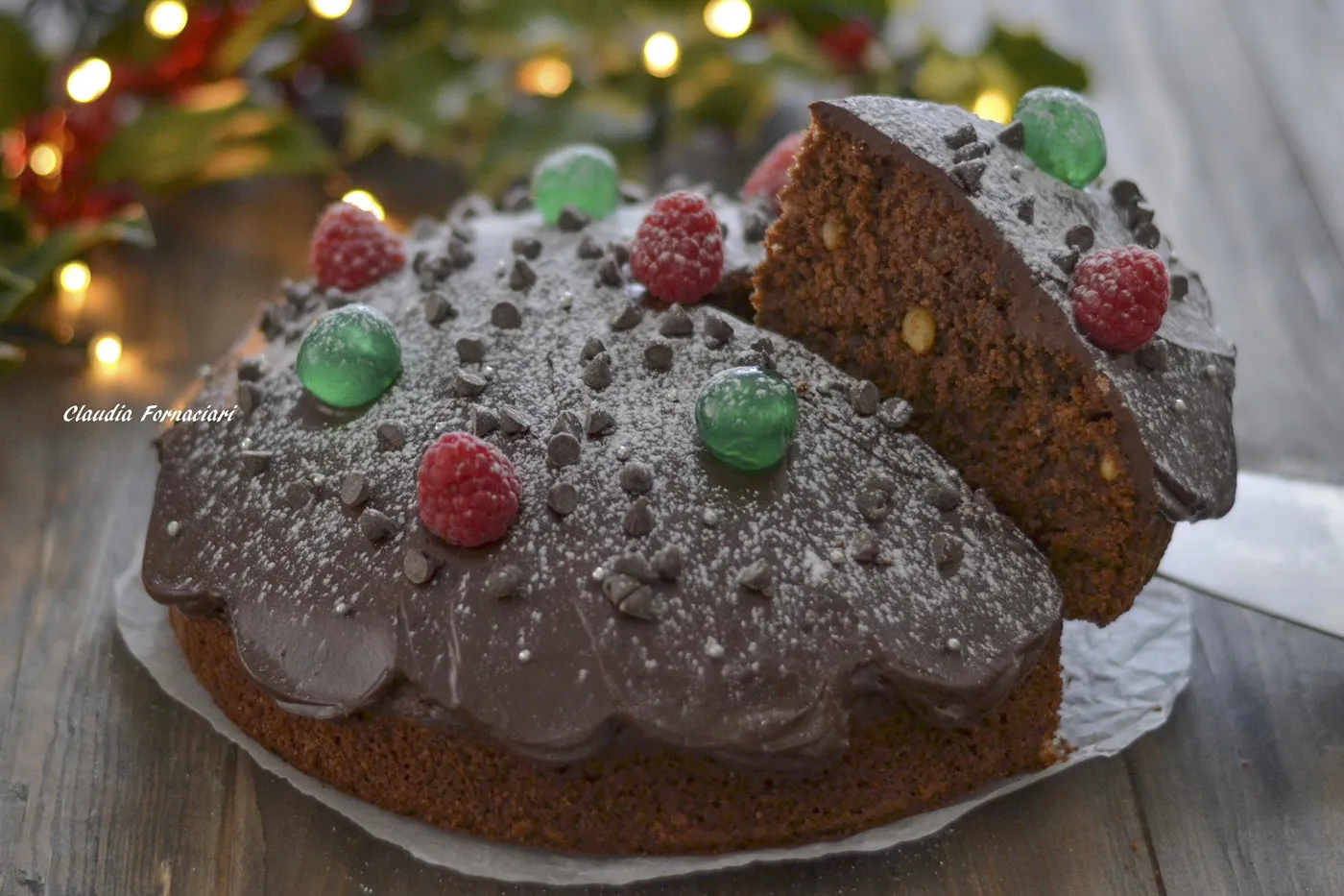 torta di natale al cacao