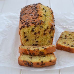 plumcake con gocce di cioccolato