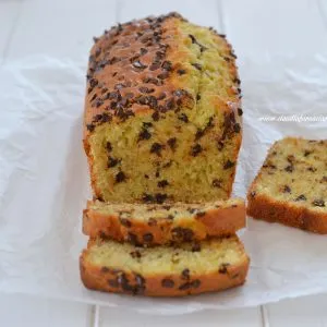 plumcake con gocce di cioccolato