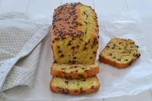 plumcake con gocce di cioccolato fondente