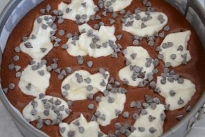 torta tenerina con la ricotta da infornare