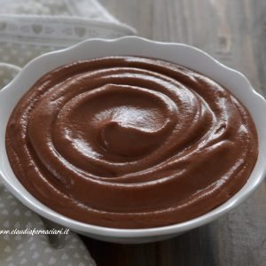 crema al cioccolato senza uova e senza latte e senza zucchero