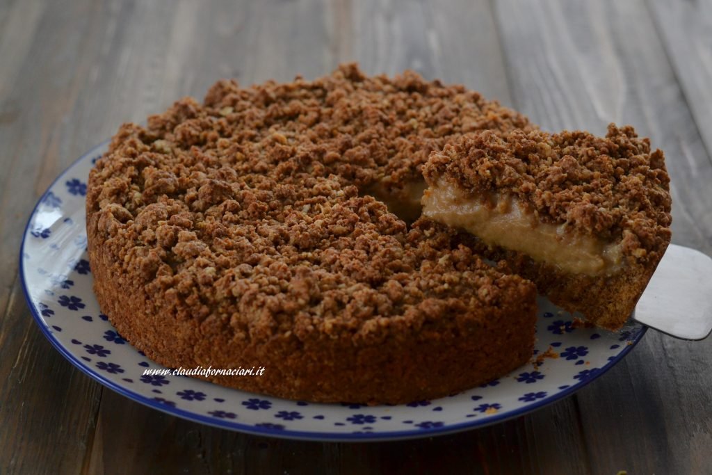 fetta di sbriciolata al caffè