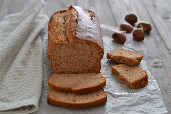 plumcake alle castagne soffice