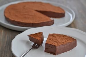 torta cioccolatino servita