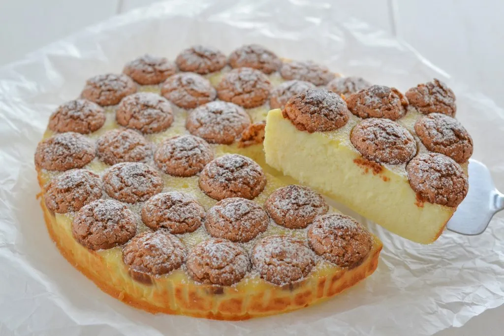 torta cremosa ricotta e amaretti