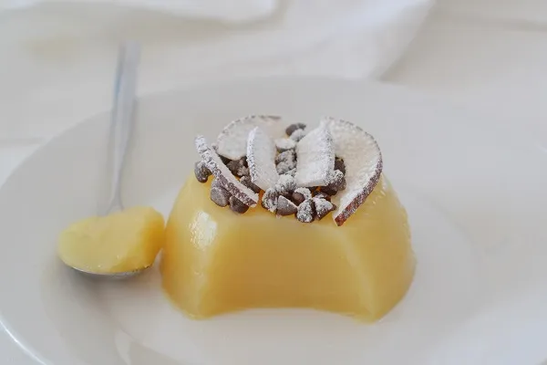 gelo di ananas con cocco e cioccolato