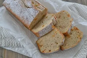 plumcake integrale alla cannella e arancia candita a fette