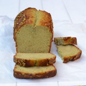 plumcake al pistacchio a fette